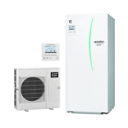 Mitsubishi ECODAN ECO Inverter 4 kW 200 literes levegő-víz hőszivattyú szett hivatkozással ECODANECO4-200 a márkától MITSUBISHI
