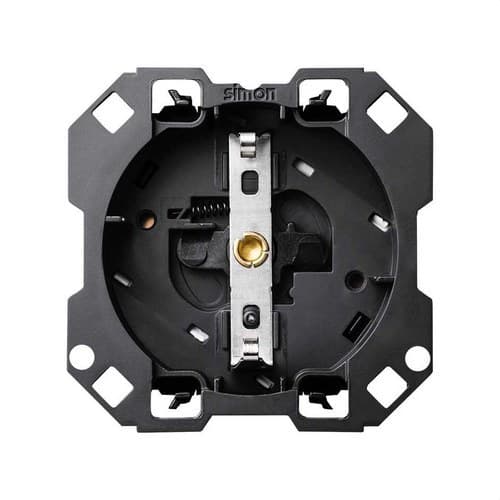 Schuko Socket Base 16A 250V with 1click Termination Simon 100 with reference 10000432-039 from the brand SIMON