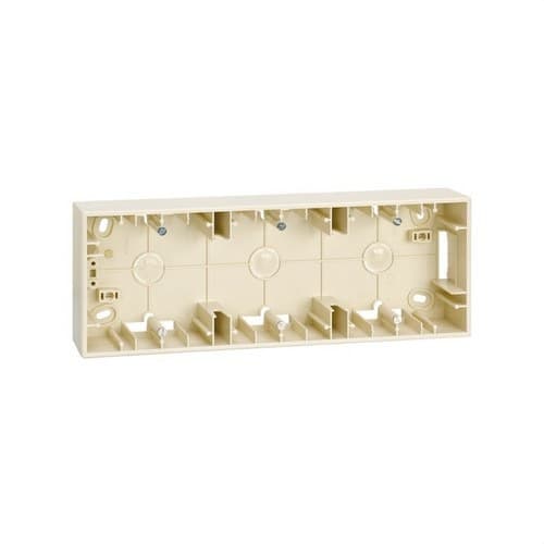 Surface Wall Box Base for 3 Elements Ivory Simon 27 Play with reference 2700753-031 from the brand SIMON