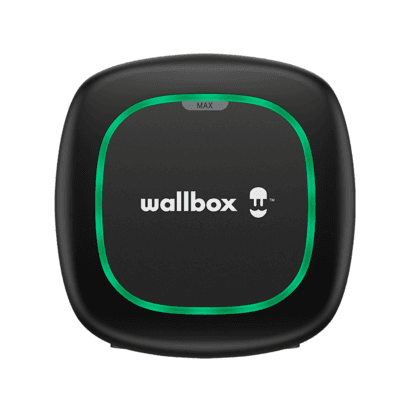 22 kW-os elektromos autó töltő Wallbox Pulsar Max 5 méteres kábellel, 2-es típus, fejlett védelemmel hivatkozással PLP4-0-2-4-9-002 a márkától WALLBOX