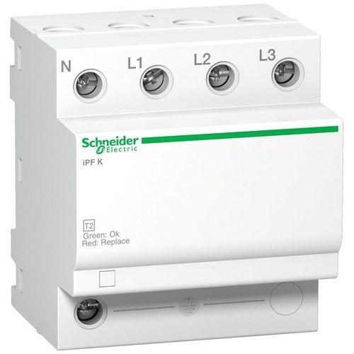 2-es típusú átmeneti túlfeszültség-levezető Acti9 iPF k 3P+N 20 kA 340V hivatkozással A9L15693 a márkától SCHNEIDER ELECTRIC