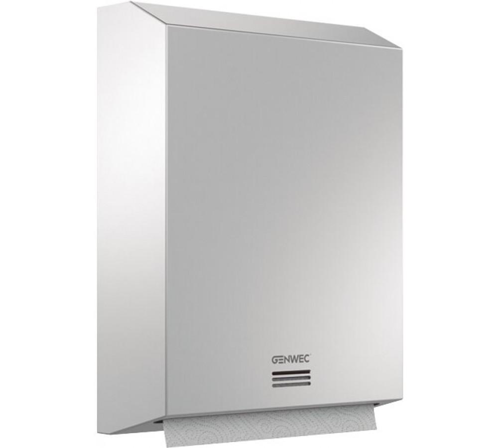 Nagy méretű, szatén rozsdamentes acél 304 papírtörlő adagoló hivatkozással GW03 05 04 01 a márkától GENWEC