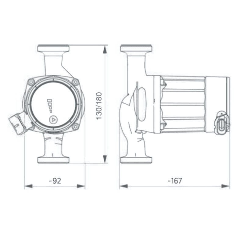 Ebara EGO W1 25/60-180 230W keringető szivattyú hivatkozással 1576000361 a márkától EBARA