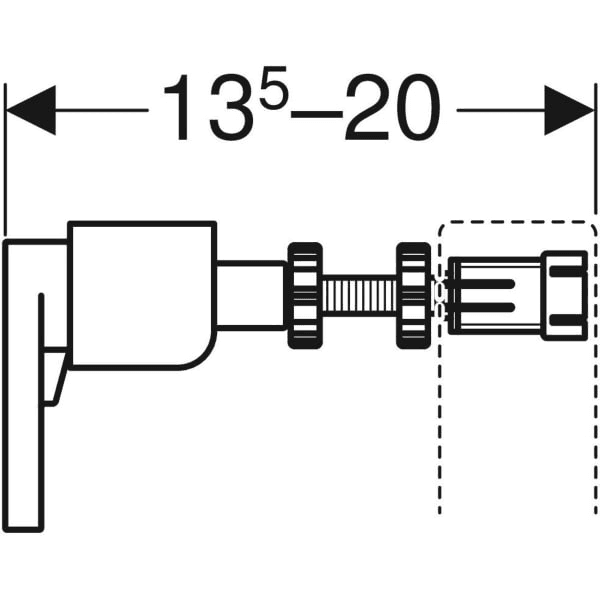 Geberit Duofix egyedi falra szerelhető rögzítőkészlet hivatkozással 111.815.00.1 a márkától GEBERIT