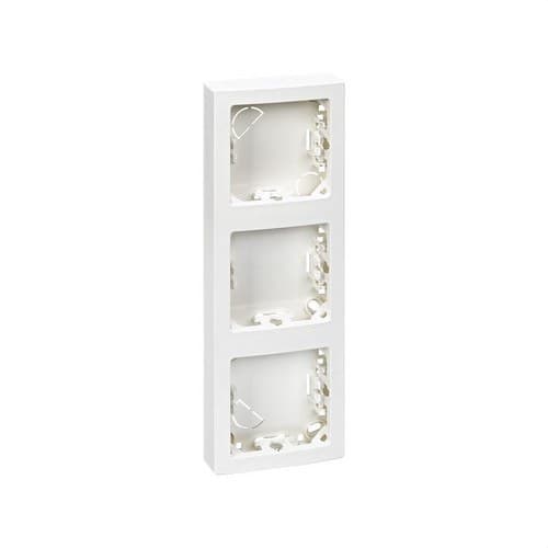 Frame with base for 3 vertical elements white Simon 73 Loft with reference 73631-60 from the brand SIMON