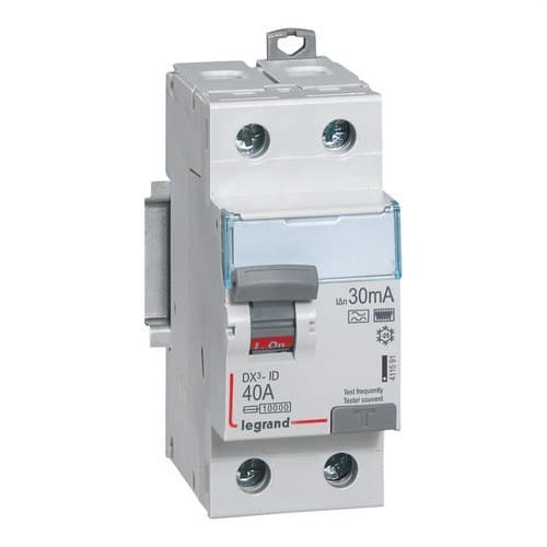 DX3 2P 40A 30mA HPI osztályú áram-védőkapcsoló hivatkozással 411591 a márkától LEGRAND