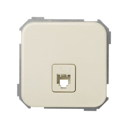 Telephone Socket with 4 RJ11 Contacts Ivory Simon 31 with reference 31480-31 from the brand SIMON