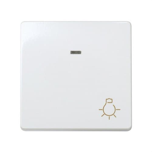 Push Button with Engraved Light, Built-in Luminosity, and Quick Terminal System White Simon 27 Play with reference 27161-65 from the brand SIMON